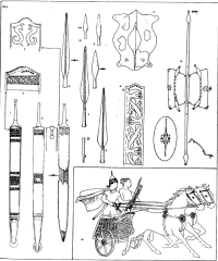 Armement du 5" siècle av. J.-C., période de transition entre le $1^{er}$ et le $2^{nd}$ Age du Fer.[(ref>[[10_minutes:1_article:armement_celtique_en_europe_chronologie_de_son_evolution_technologique_du_5_au_1_rapin]])]